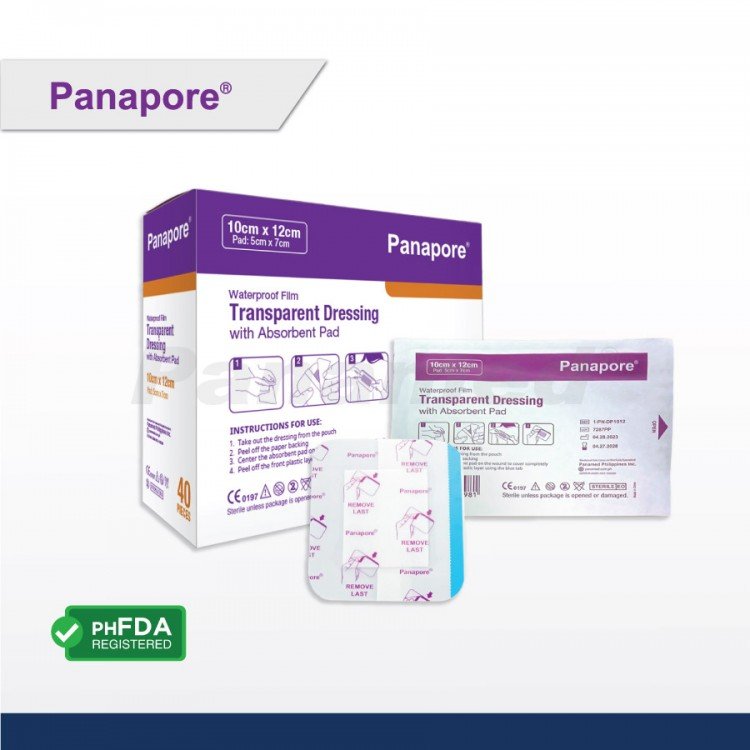 Panapore Transparent Dressing w/ Pad 10x12cm (sold by box of 40s)